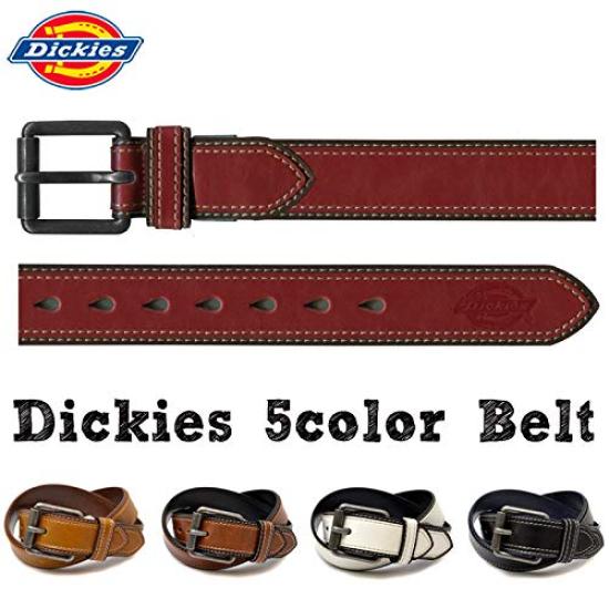 Synthetic One Brown [Dickies] Belt, 40mm, Cuttable, Leather, Men's, Size,