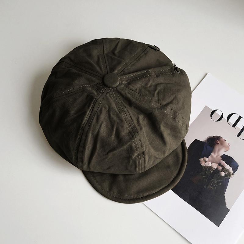 Retro Cotton Octagonal Hat With Wide Brim For Casual And Stylish Women