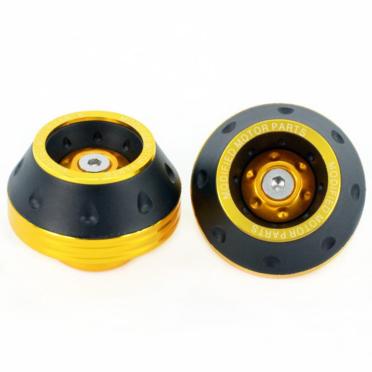 1/2 STÜCKE Motorrad Crash Protector Radschutzpolster Motorrad Motocross Reifen Rahmen Slider Bunte Moto Ausrüstung Zubehör