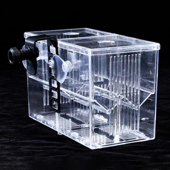 Aquarium-Zuchtbox, Isolierung, Fischzucht, Brutteiler, transparentes Multi-Grid-Design, Fischzucht-Isolationsbox für Garnelen, Clownfische