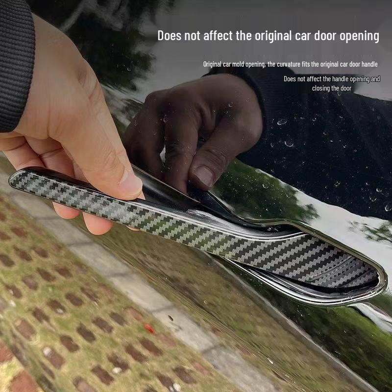 Adesivo Resistente a Arranhões de Fibra de Carbono para Maçaneta de Porta de Carro Tesla Model Y/3 Renovado