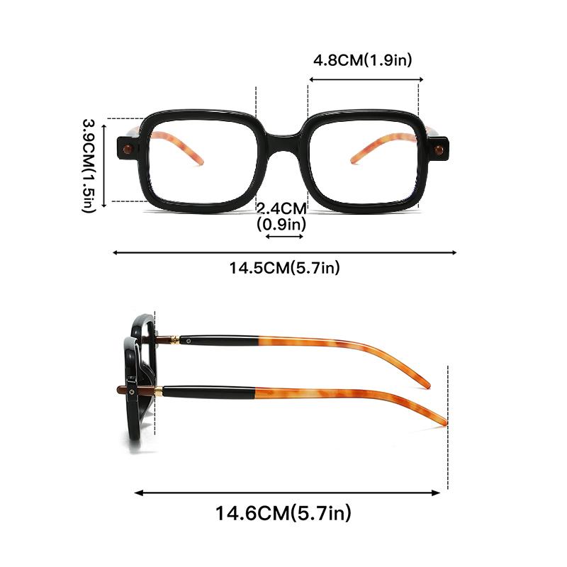 Vintage Quadratische Optische Rahmen Herren Neue Mode Blaulichtfilterbrille Damen Trendige Punk Markendesign Deocr Brillen