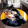 1 Stück Anime-Design Runder Teppich - Bürostuhlmatte für Dazai Soujyōji Fans | Rutschfester Teppich Geeignet für Heimdekoration