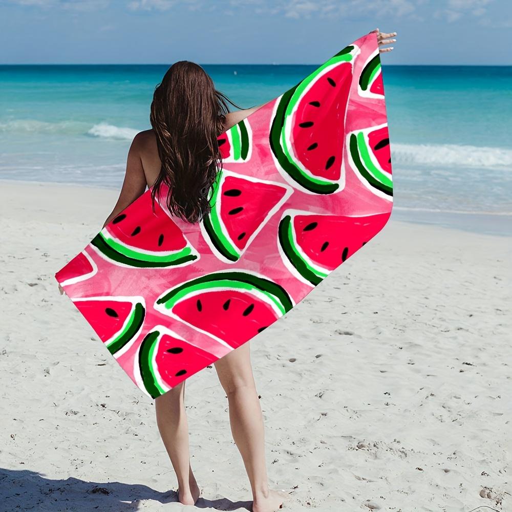 1pc Watermelon Beach Towel Swimming Quick-drying and Super Absorbent Suitable for Beach Vacation Pool Summer Gift for Friends