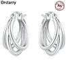 925 Zilver Prachtige Meerlaagse Oorbellen Sieraden Veelzijdige Hoepeloorbellen Voor Vrouwen Sieraden Fijn Verjaardagsfeest Cadeau
