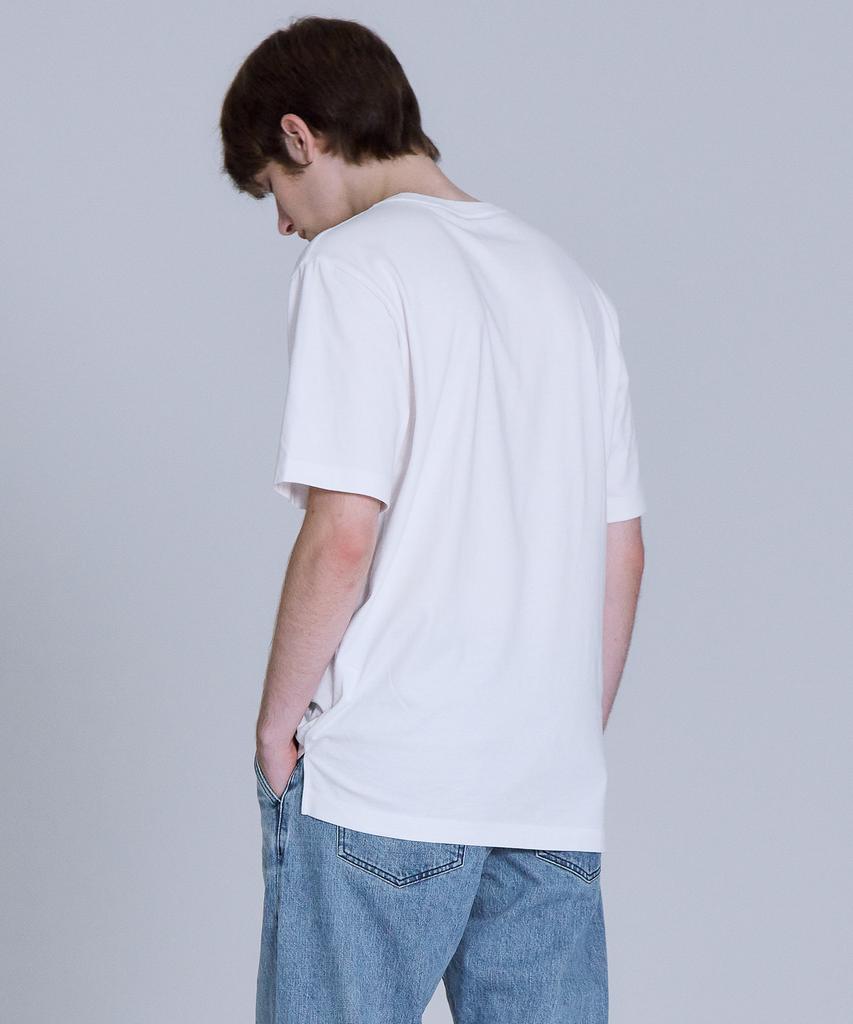 BASIC HOUSE [2Pack] Layered Oversized Short Sleeve T-Shirt Standard Length (+4Cm) 2 Pack Lats0114