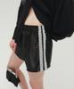 Soltipebeul Glossy Lace Shorts [Black]