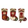 Festival Family Christmas Stocking Feature 47cm Capacity Cartoon Design And Reinforced Edges Christmas Sock Bag