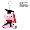 Orsetto di Peluche Laureato con Tocco di Dottorato Ipoallergenico Peluche Animale di Peluche Bambola Compagna per Bambini Accessorio Portachiavi e Decorazione da Scrivania per Laureati