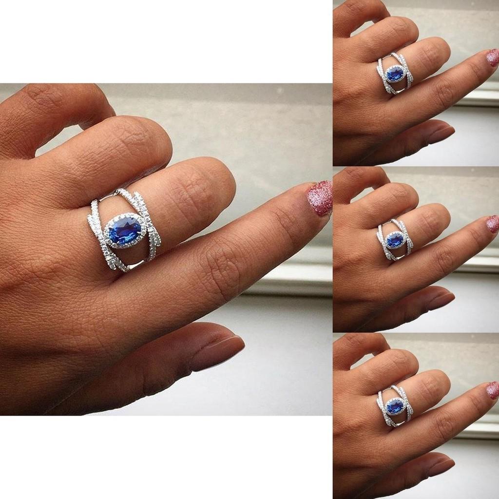 Cute European And American Style Oval Ring With Micro-inlaid Zircon Hot Selling New Fashion Ring