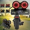 Evrensel Motosiklet Modifiye LED Işık Arka Lambası Dönüş Sinyali Göstergeleri Araba Arka Fren Lambaları Racer Yanıp Sönen Lamba