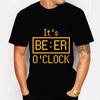 Trendy Streetwear T Shirts Männer Sommer Kurzarm Basic Tees Harajuku Vintage T Shirt Its Beer Clock Grafik Tops Männer Kleidung