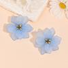 Acrylic Petal Flower Earrings Lightweight Floral Design Statement Jewelry for Women and Girls Fashion Accessories