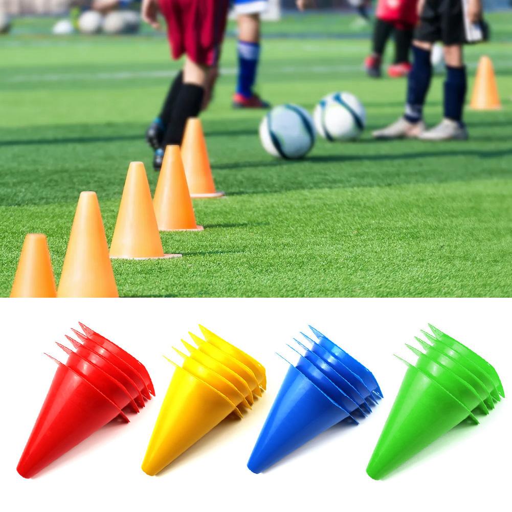 Sport Fußballtraining Mark Bucket Cone Basketball-Trainingsgeräte Ausgestattet mit Cone Bucket Verkehrszeichen Sicherheitshindernis-Eimer
