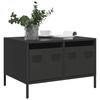 Vidaxl TV Cabinet, Black, 68X50X43.5 Cm, Cold Rolled Steel