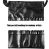 Verstellbarer Gürtel Riemen Kosmetikpinsel Organizer Tasche 22 Taschen PU Leder Hülle Halter Für Professionelle Make-up-Künstler