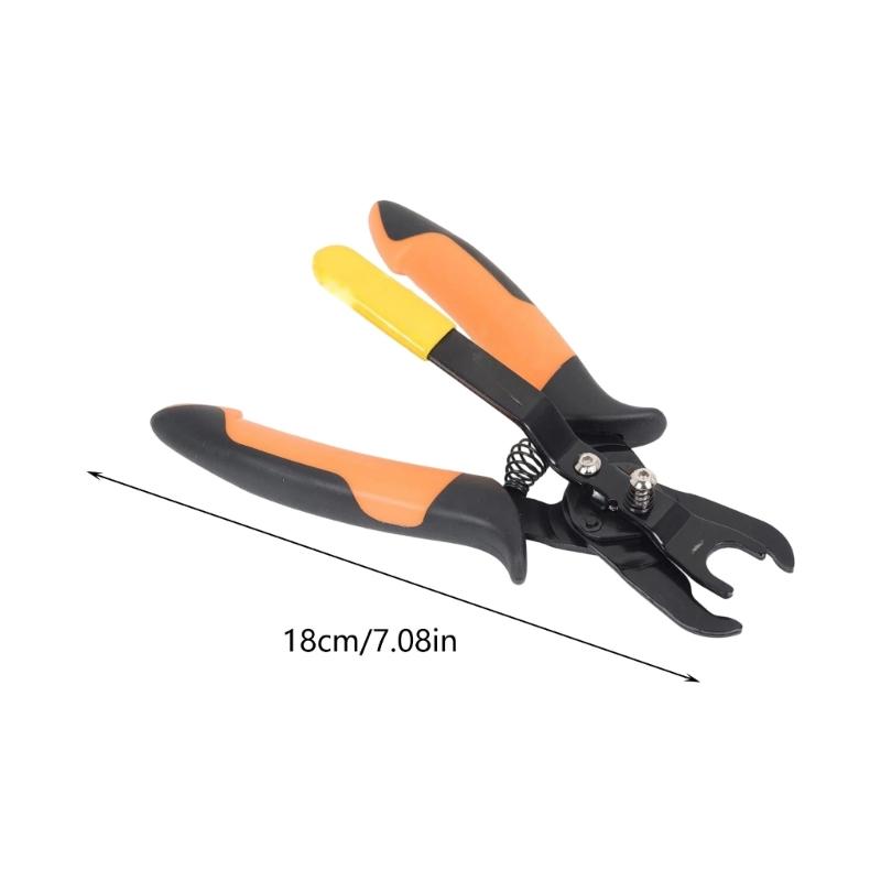 Disconnect Pliers Featuring Push To Connect Technology For Quick Pipe Release In Tight Space For Home And Garden Use