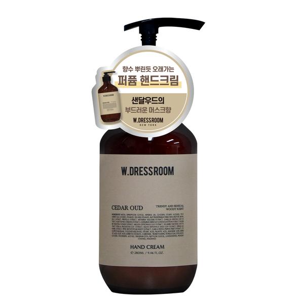 W Dressroom Scent of Nature Crème pour les Mains Cèdre Ode, 280ml, 1 unité