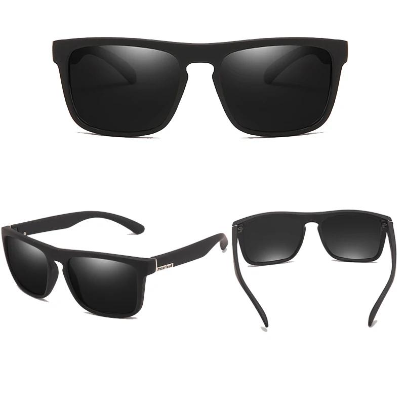 1PCS Unisex Plastic Square Frame Sunglasses UV Protection for Men Women Outdoor Hiking Travel Fishing Driving Fashion
