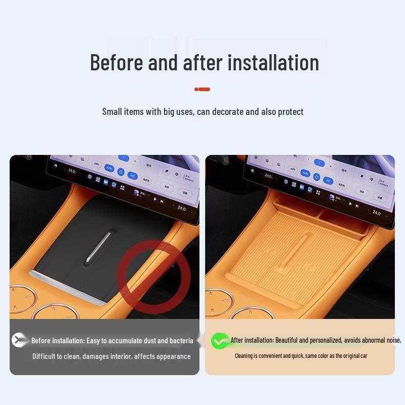 Xiaomi YU7 Central Wireless Charging Pad Separator with Anti-slip Silicone