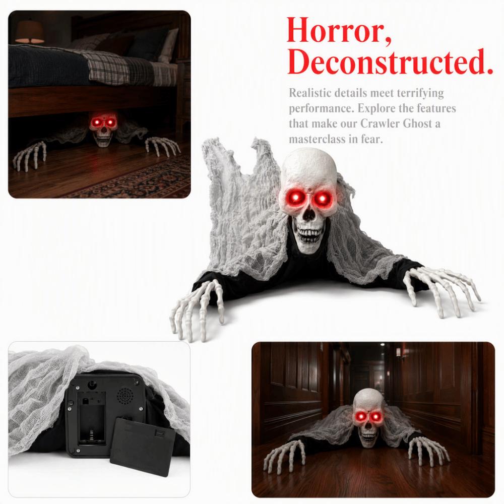 Sprachsteuerung Halloween Krabbelnder Geist Kletternder Zombie Figur Outdoor