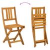 Outdoor Bistro Chairs with Cushions 6 Pcs Cream White 38 X 46 X 85 Cm