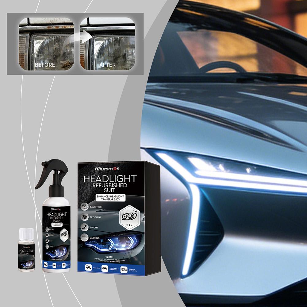 Car Headlight Deoxidation Brightening Protection Restoration Polishing Kits Front Refurbishment Fluid Brighten Auto Lighting