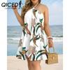 Summer Strapless Halter Loose Dress for Women