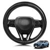 ElitingCar Toyota RAV4 Compatible Steering Wheel Premium Genuine Stylish 3D Car Reinforced Aging Easy Interior Dress Up Your Round 1 Piece Cover,