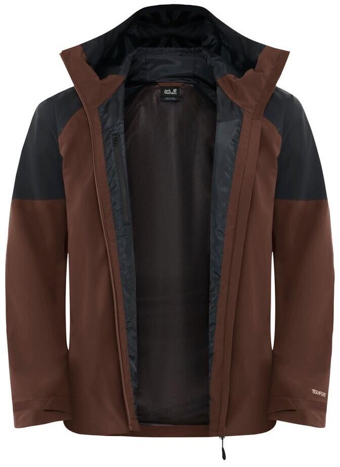 Bunda Jack Wolfskin Eagle Peak 2L Bunda M (A61823) Pánská pláštěnka hnědá horká čokoláda