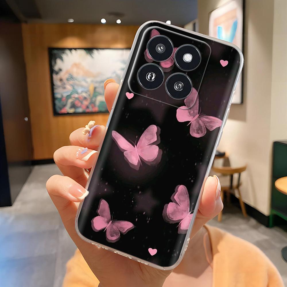 Für Xiaomi 14 Pro Hülle Klar Kreative Weiche Silikon Handyhüllen Für Xiaomi 14 Mi 14 Mi14 Rückseite Für Xiaomi Mi14 Pro Hüllen