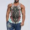 Skeleton Nightmare 3D Printed Large Size Trendy Sleeveless Men's Tank Top