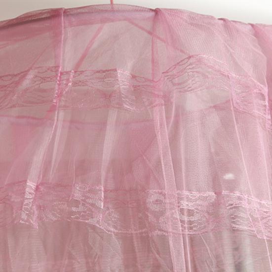 Tenda sicura traspirante leggera elegante traslucida in pizzo a rete per letto per l'arredamento