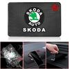 1Pcs Car Emblem Anti Slip Pad Phone Holder Non-Slip Mat Car Stlying For Skoda Octavia Superb Rapid Kodiaq Karoq Fabia Kamiq Roomster Citigo