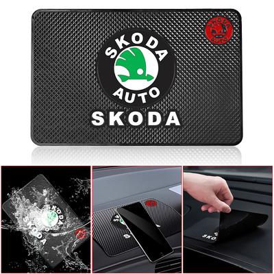 1 ks Emblém auta Protišmyková podložka Držiak na telefón Protišmyková podložka Styling auta Pre Škoda Octavia Superb Rapid Kodiaq Karoq Fabia Kamiq Roomster Citigo