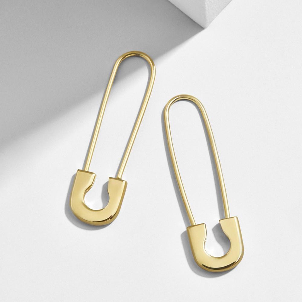 Elegante mehrfarbige Metall-U-förmige Ohrringe Modischer Modeschmuck für Frauen