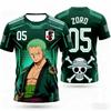 New Japanese Anime One Piece Special Edition Football Jersey Football Family Matching Casual Wear Quick-Drying Sports T-shirt