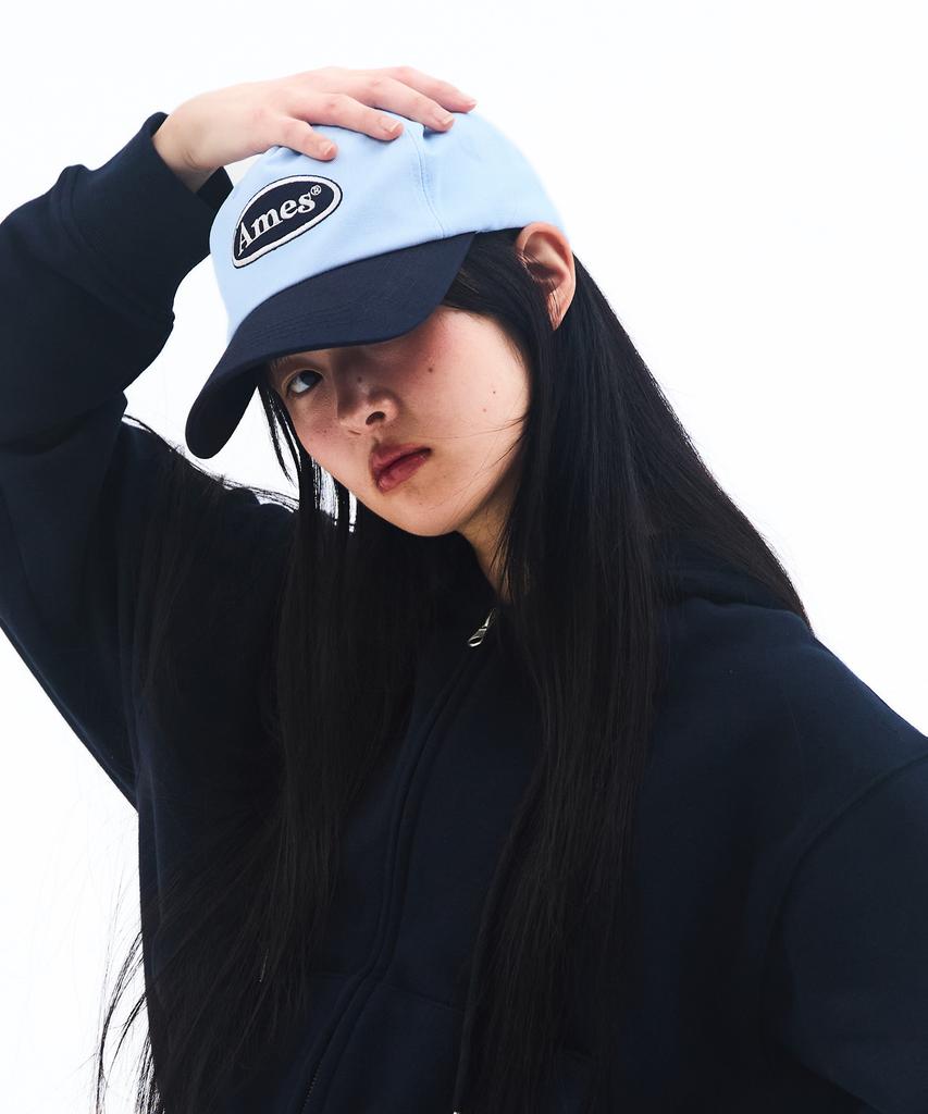 AMES-WORLDWIDE Symbol Logo Twotone Ball Cap Blue