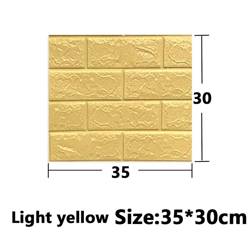 10Pcs 30cm*35cm 3D Self-adhesive Wall Stickers Home Decoration Background Stickers Waterproof and Moisture-proof