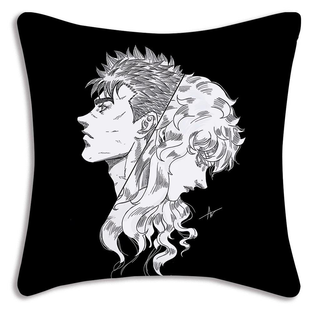 Berserk Pillowcase Pillow Covers Decorative Pillows Room Decorating Items Sofa Cover Modern Home Decoration Anime Cushion Decor