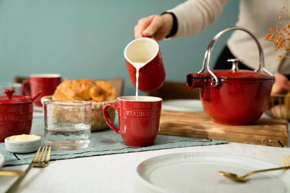 Staub 350ml Keramik Mikrowellengeeignet Japanische Keramiktasse "Mug Cherry" [Autorisiertes Produkt] 40508-565