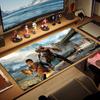 Kratos God of War Color Mouse Pad Large Gaming Table Cushion Non-slip Laptop Tablet Big Mousepad XXL Mat Mini PC Playmat With Lock Edge