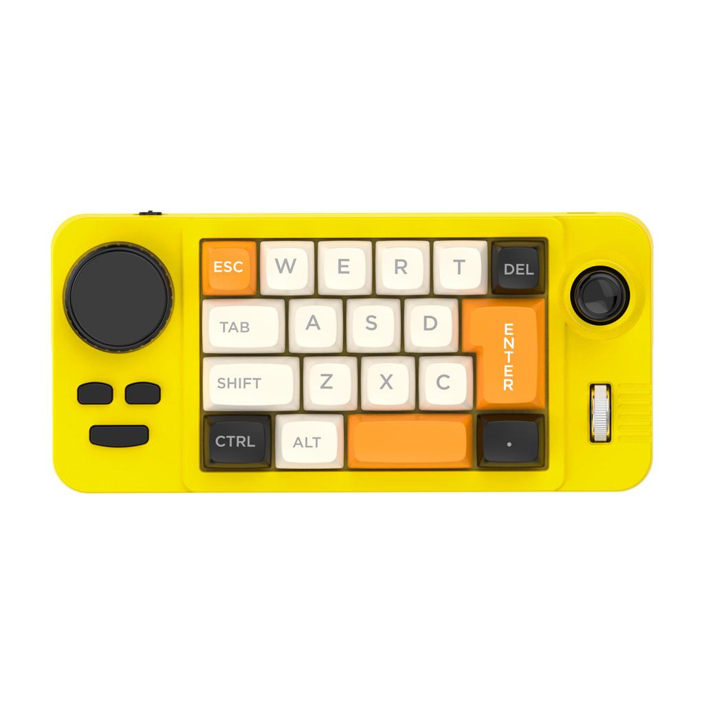 RGB Hot Swap Kabelgebundene Mechanische Gaming-Tastatur mit Lautstärke-Scroll-Joystick, Hintergrundbeleuchtet, 19 Tasten, Programmierbares Tastenfeld für Computer Laptop