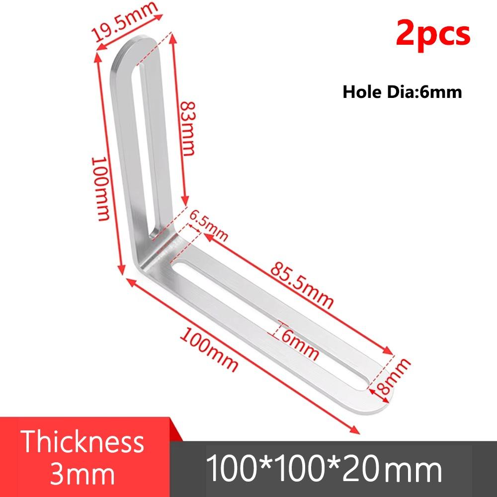 1/2Pcs Furniture Fastener Angle Bracket Shelf Support Bracket Cabinet Screens Wall