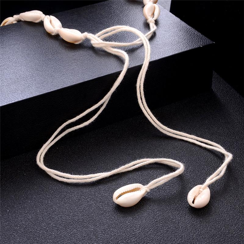 Stylish Beach Bohemian Sea Shell Pendant Chain Choker Necklace Women Jewelry