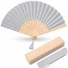 [Nishikawa Shoroku Shoten] Koeda Folding Fan, In Paulownia Wood Box with Fan Pouch, Mother's Day Gift, Summer Fan for Women (Hydrangea)
