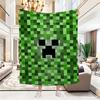 Cute Green Pixel Monster Blanket Aesthetic Art Flannel Blanket Portable Home Travel Camping Sofa Picnic Kids Flannel Blanket