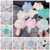 Cartoon Cat Soft Tail Plush Toy Pendant Soft Stuffed Cat Keyring Grab Machine Doll Toy