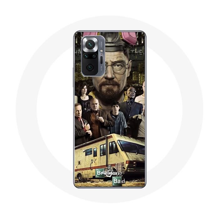 Case - MANIACASE - Xiaomi Redmi Note 10 Pro - Black Silicone - Breaking Bad Heisenberg - Flexible