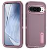Etui Hybrydowe 3 w 1 Wytrzymałe Pancerne Odporne na Wstrząsy Defend do Google Pixel 9 Pro XL Sztywna Rama z Plastiku Miękki Tylny Pokrowiec TPU